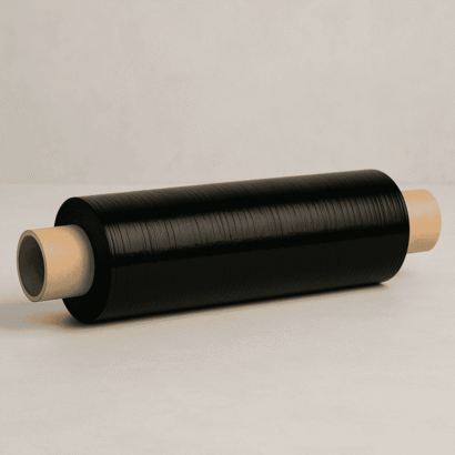 Black Pallet Wrap 400mm x 300m 13mu