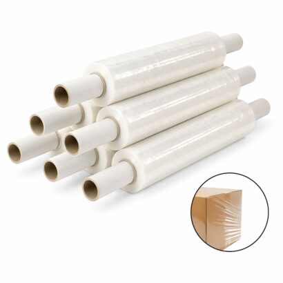 Clear Pallet Wrap 400mm x 300m 12mu (Box of 6)