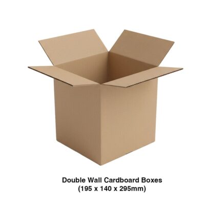 Double Wall Cardboard Moving Boxes 195 x 140 x 295mm (Pack of 10)
