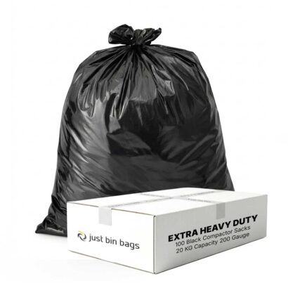 Black BRNO Heavy Duty Compactor Sacks x100