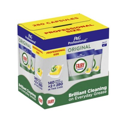 Fairy Lemon Dishwash Tablets (Case 2 x 140)